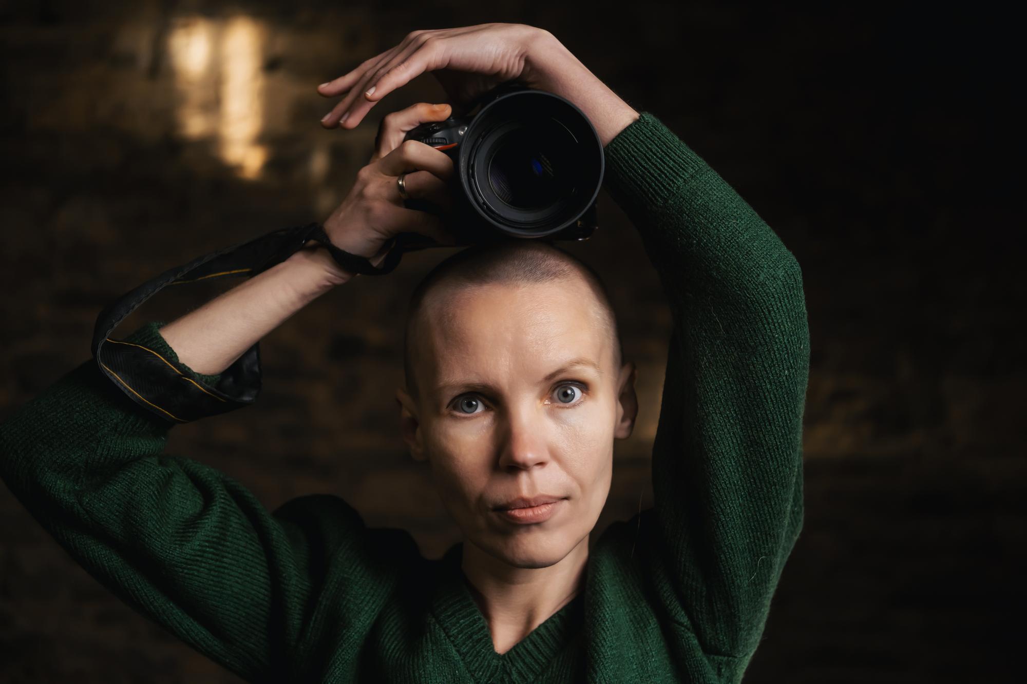 Large editorial portrait of interview subject